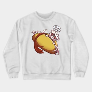 Taco Mummy Halloween Cute Food Crewneck Sweatshirt